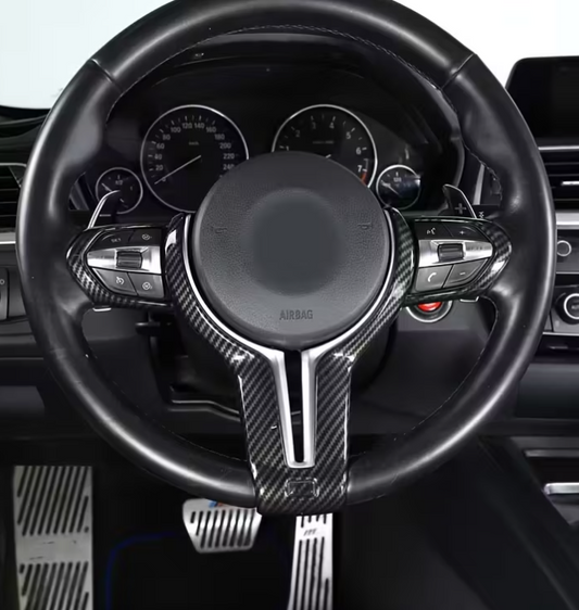 Carbon Fiber Pattern Steering Wheel Decorative Cover